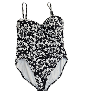 Anne Cole Black and White Swimwear Size 16